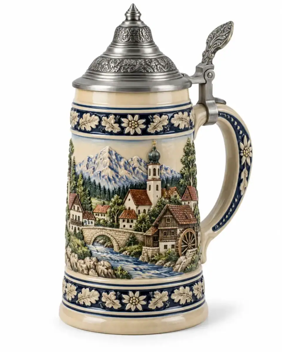 Caneco de Grés 1 L com Tampa