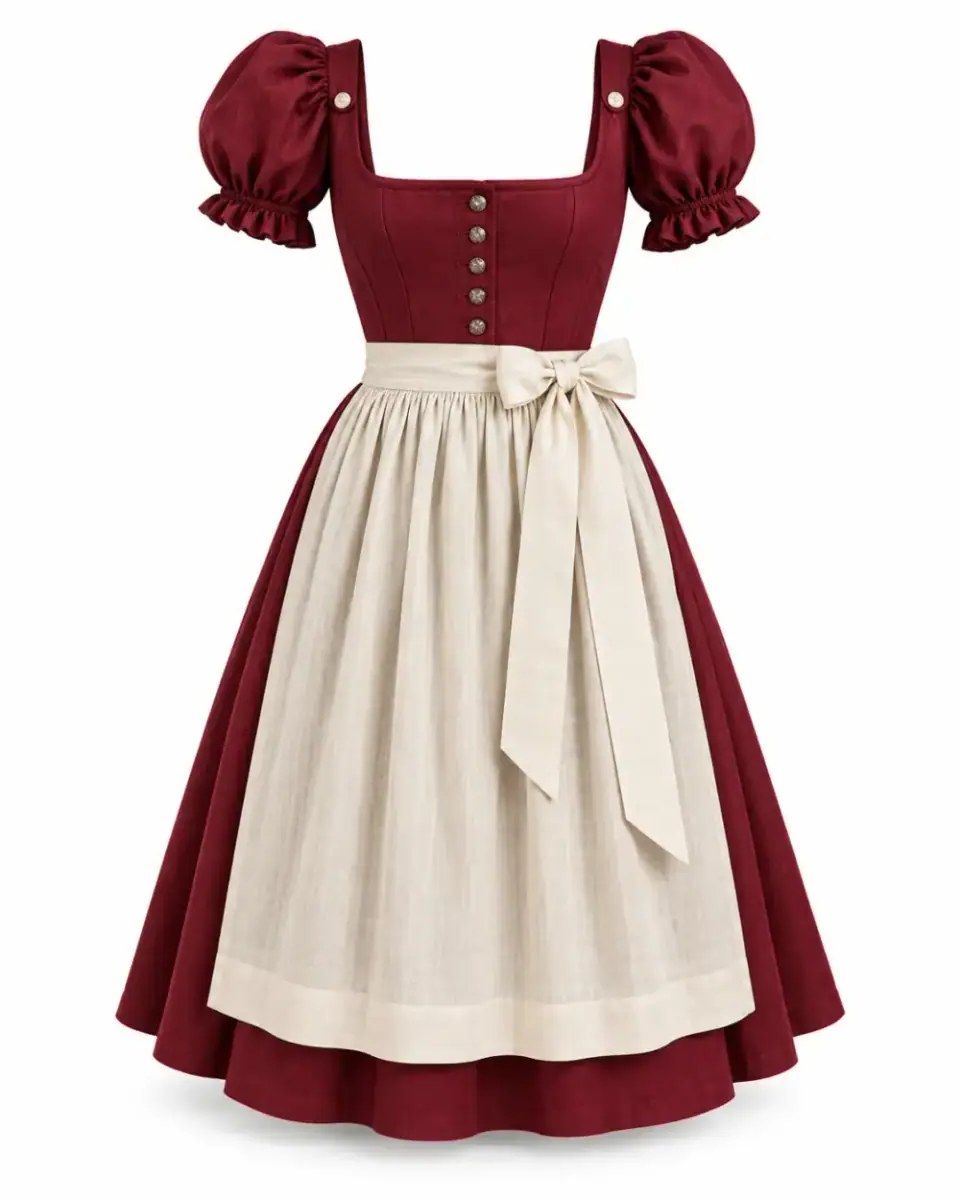 Dirndl com Mangas Removíveis