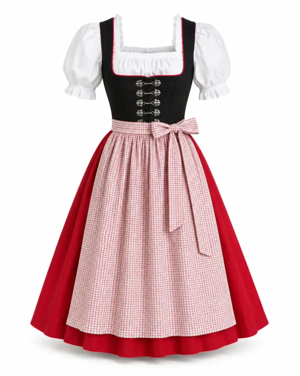 Dirndl Vermelho Clássico