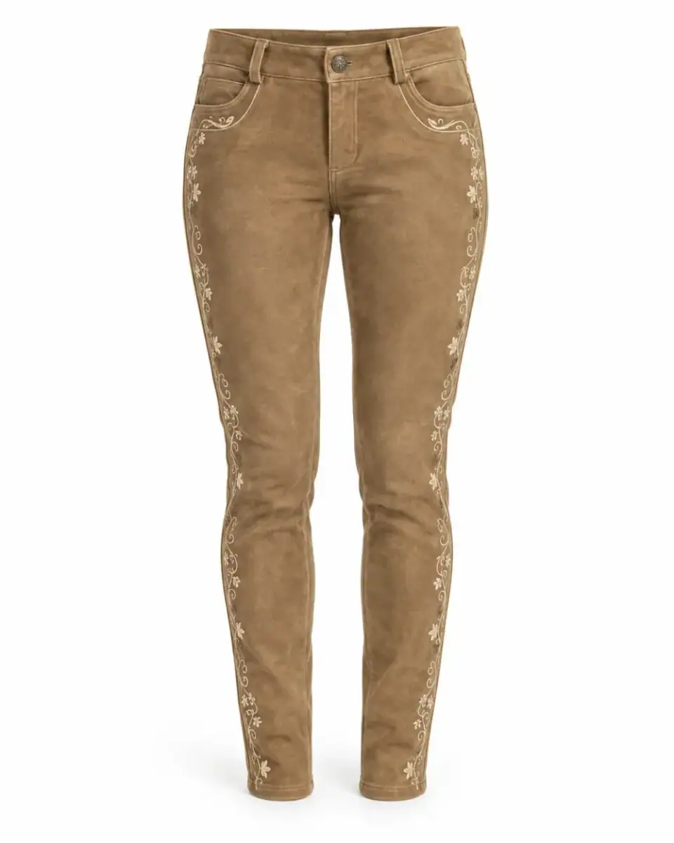 Lederhose Feminina Longa