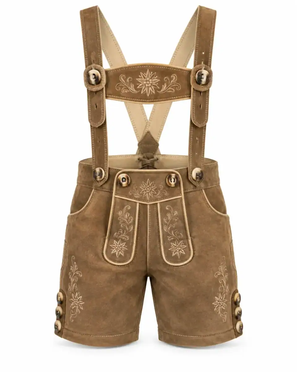 Lederhose Infantil com Suspensório